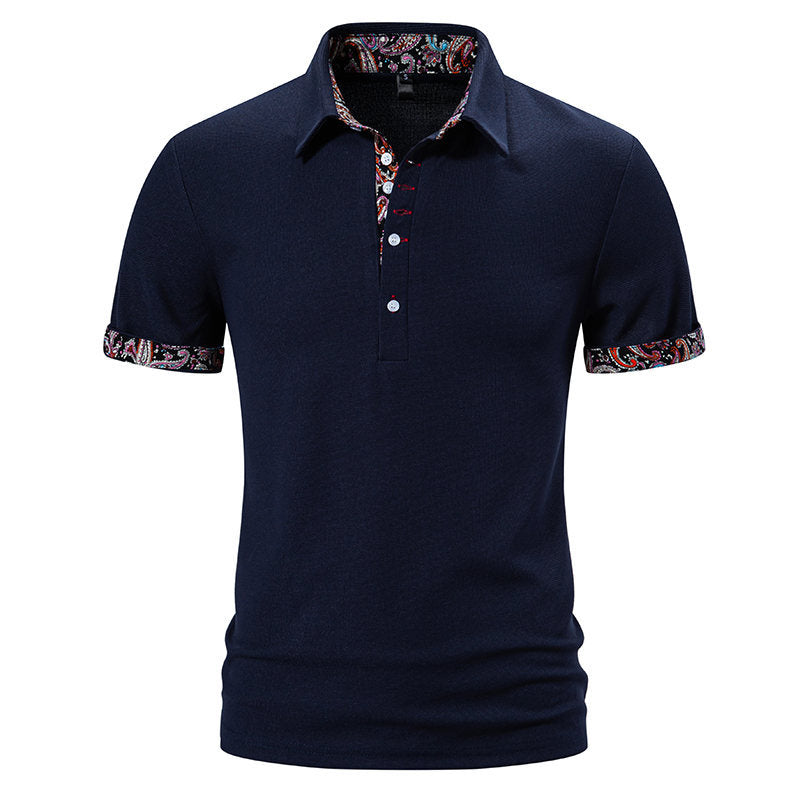 Herren Poloshirt Modern Bunt Kragen Komfortschnitt