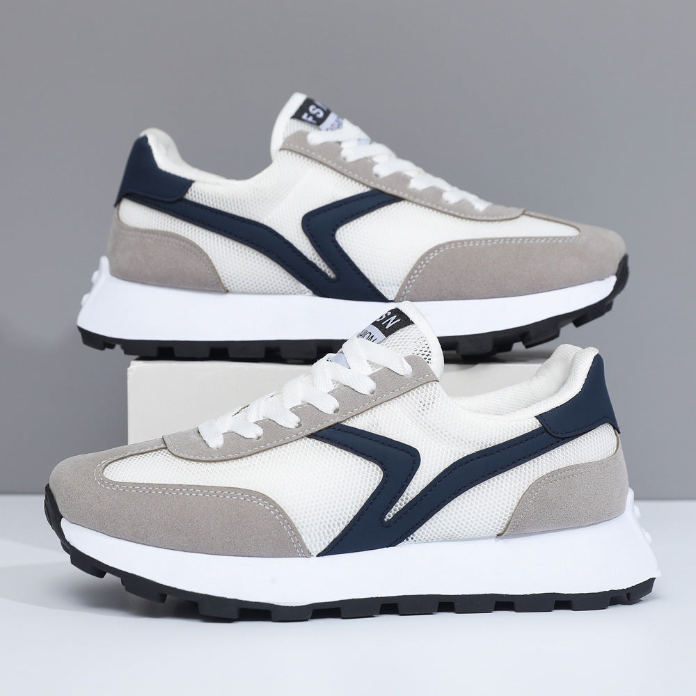 Damen Sneaker Sportlich Atmungsaktiv Netzmaterial