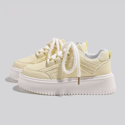 Damen Sneaker Plattform Atmungsaktiv Komfort Schuhe