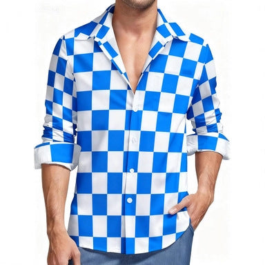 Herren Hemd Karo Modern Trendig Berlin Style