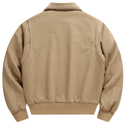 Herren Freizeitjacke Weich Teddyfutter Funktionstaschen