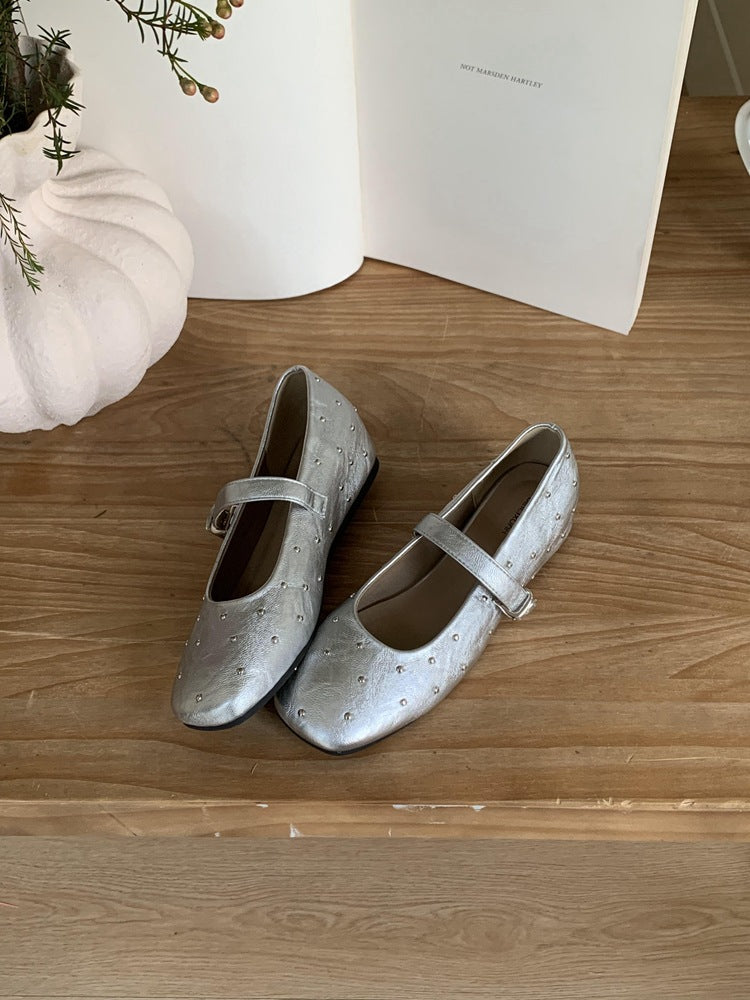 Damen Ballerinas Elegante Strassstein Schuhe Heidi Mode