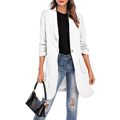 Damen Blazer Stretch Modern mit Taschen Elegant
