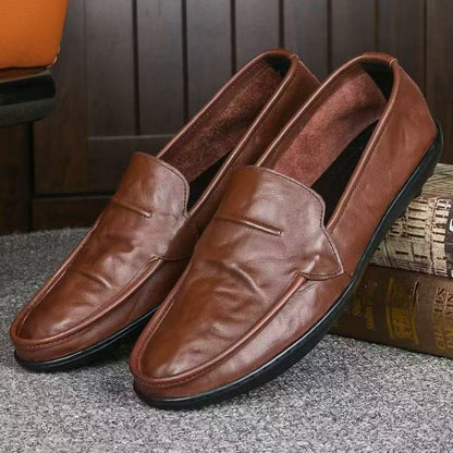 Damen Mokassins Weiches Leder Rutschfest Elegante Schuhe