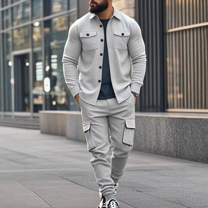 Herren Cargo-Hose Pflegeleicht Modern Mit Knöpfen