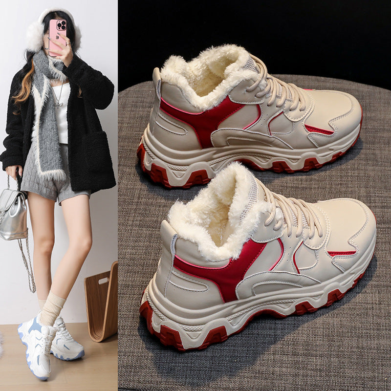 Damen Sneaker Warm High-Top Schuhe Strapazierfähig - BerlinGlamour