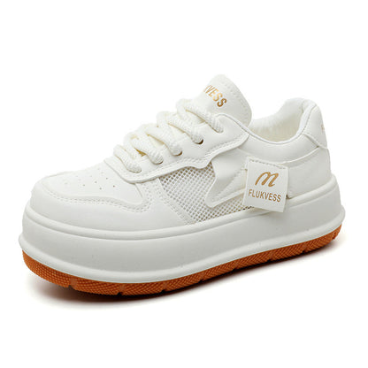 Damen Sneaker Plateau Schuhe atmungsaktiv Mesh Modern - BerlinGlamour