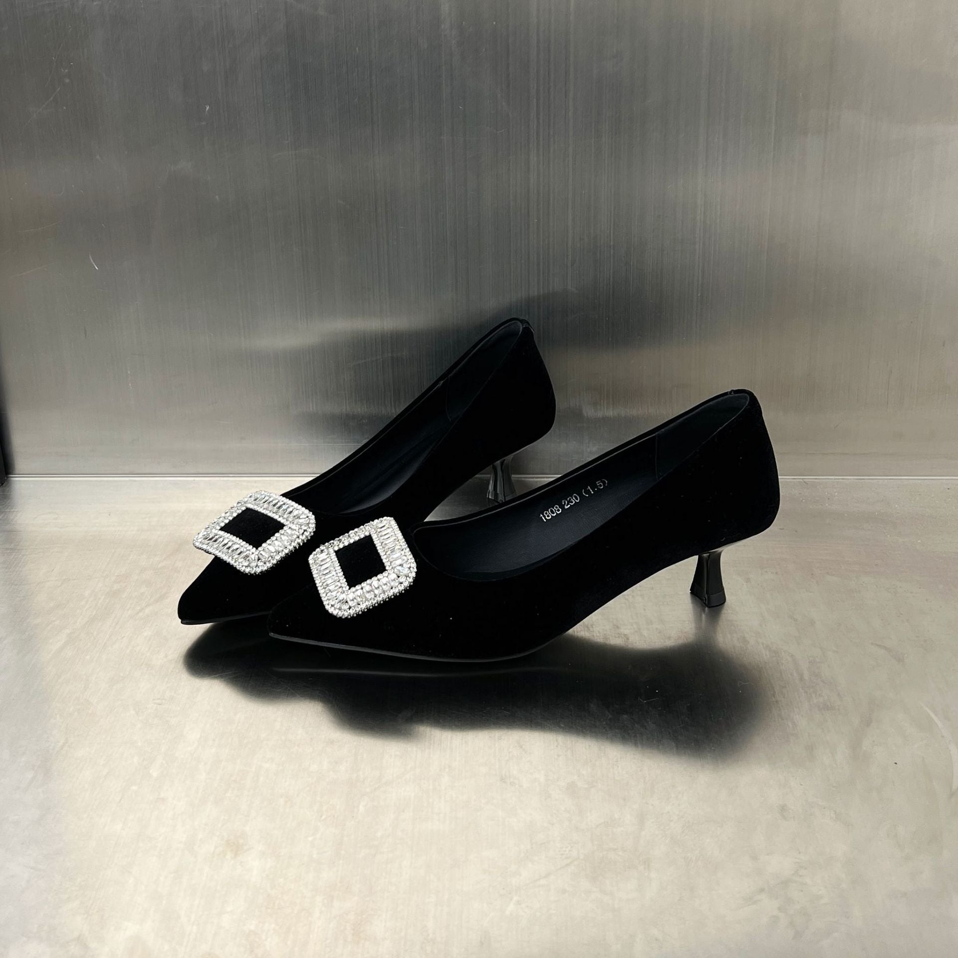 Damen Pumps High Heels Strass Schuhe Elegant - BerlinGlamour