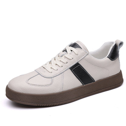Damen Sneaker Leder Elegant Rutschfest