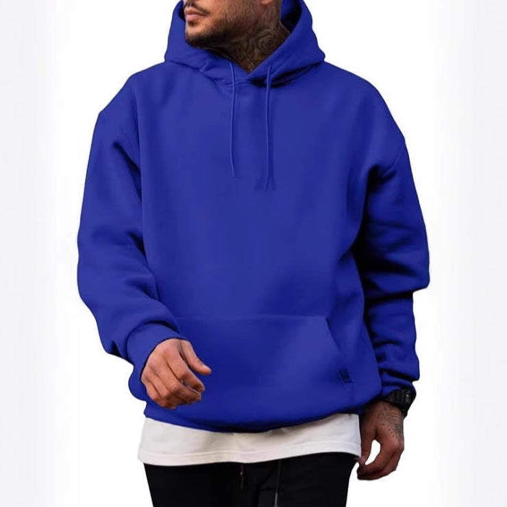 Herren Hoodie Kapuzenpullover mit Kängurutasche Groß