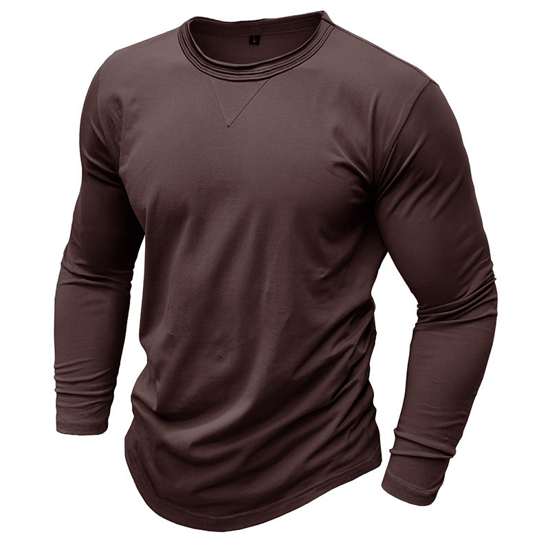 Herren Langarmshirt Sportlich Rundhals Modern