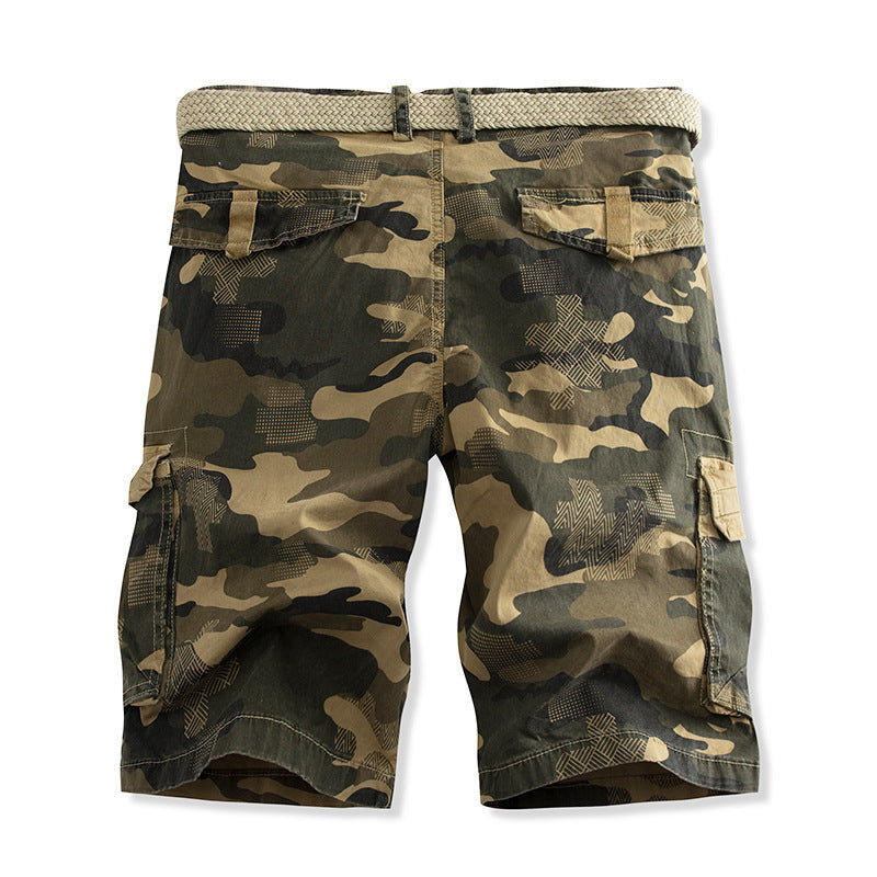 Herren Cargo Shorts Praktisch Vieltaschen Verstellbar