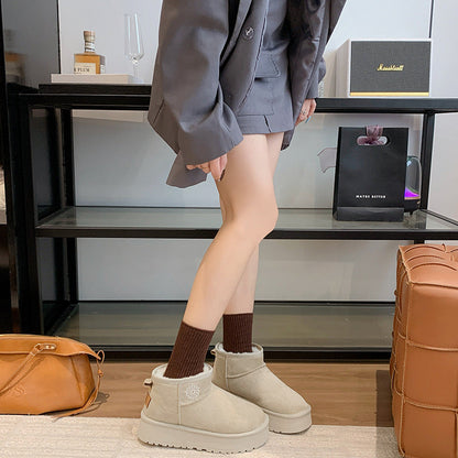 Damen Winterboots Bequem Warm Rutschfest
