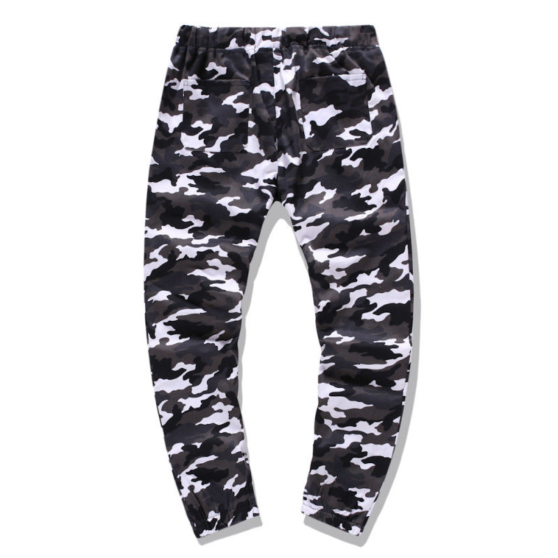 Herren Cargohose Camouflage Stretch Bund Modern - BerlinGlamour