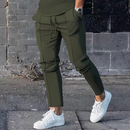 Herren Jogginghose Elegant Sportlich Schwarz