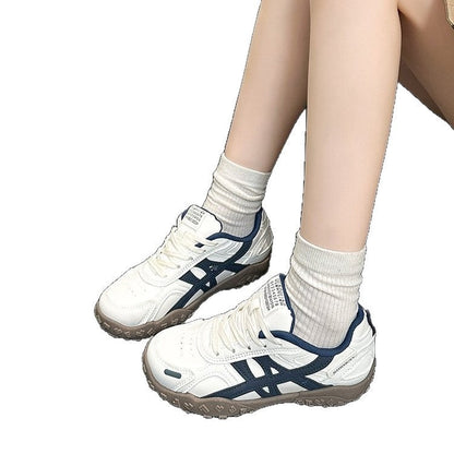 Damen Sneaker Sportlich Atmungsaktiv mit Gummisohle