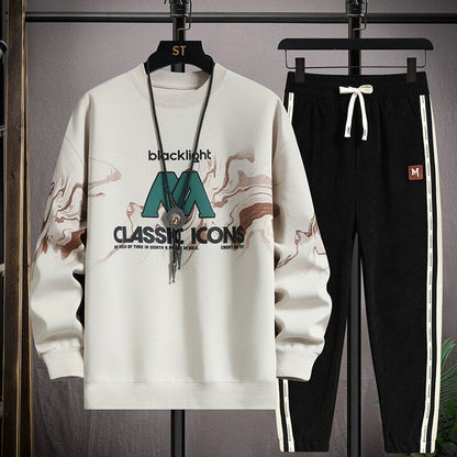 Herren Freizeitanzug Grafik Druck Modern Berlin Style - BerlinGlamour