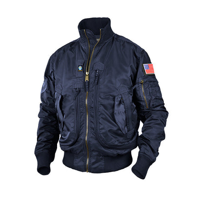 Herren Leder-Pilotenjacke Vintage Style