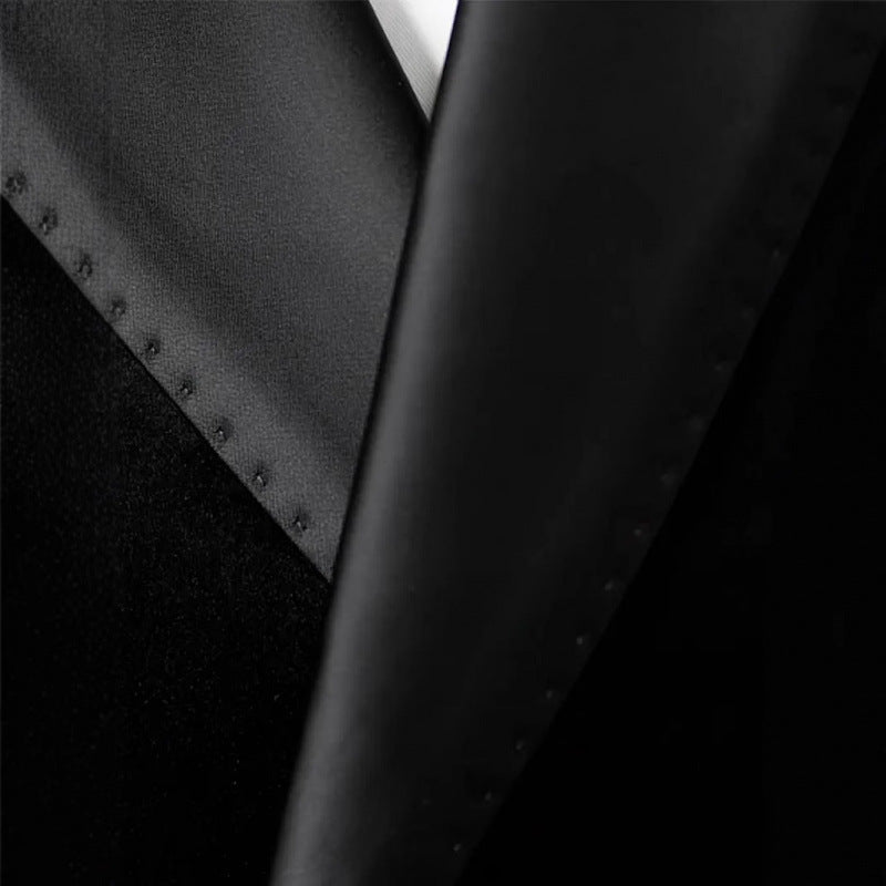 Herren Smokingjacke Elegant Schwarze Abendgarderobe
