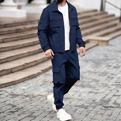 Herren Anzug Lässig Freizeit Modern Utility Style