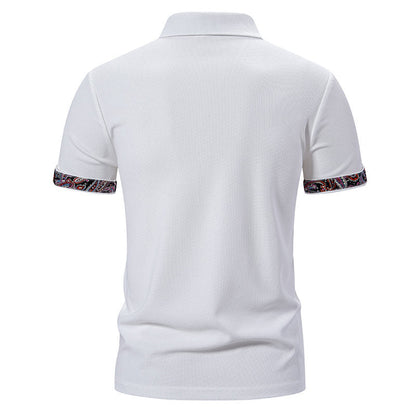 Herren Poloshirt Modern Bunt Kragen Komfortschnitt
