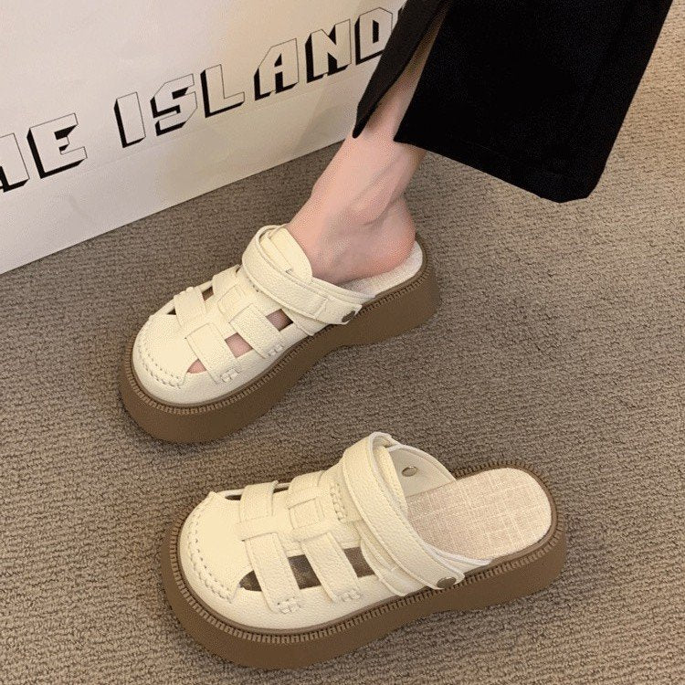 Damen Clogs Bequem Verstellbar Plateau Schuhe