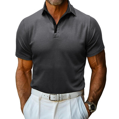 Herren Poloshirt Atmungsaktiv Strukturiert Modern