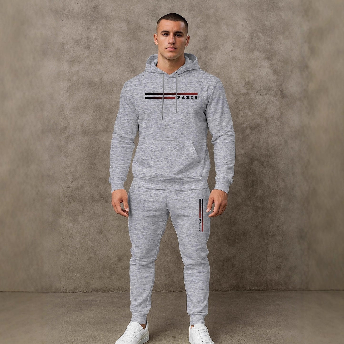 Herren Sportanzug Jogginganzug Mit Taschen Funktionell Modern