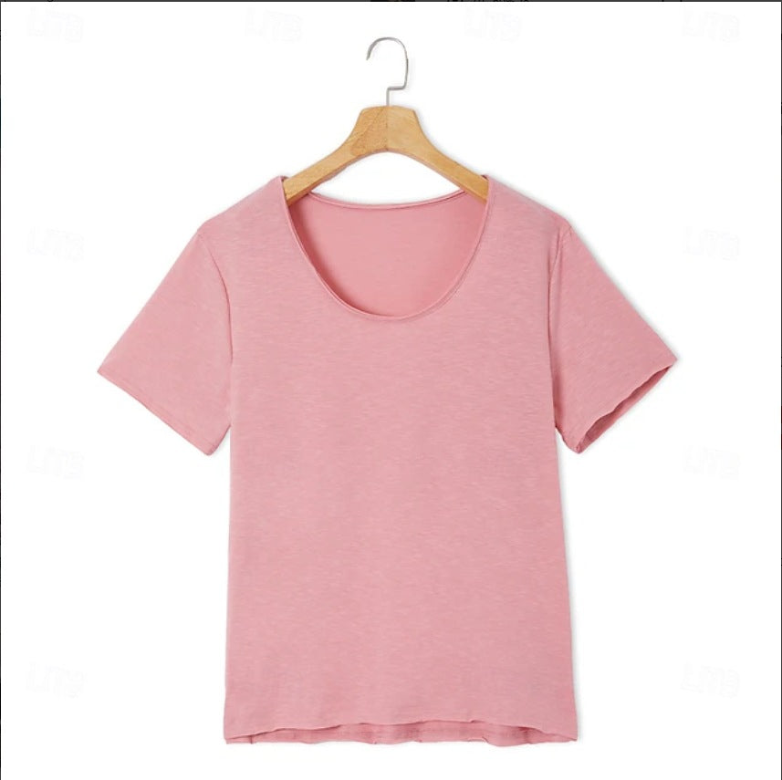 Herren T-Shirt V-Ausschnitt Leicht Atmungsaktiv