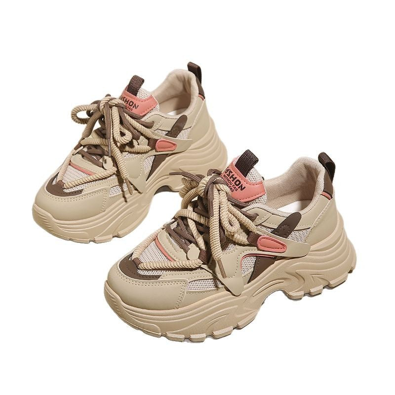 Damen Sneaker Sportlich Chunky Atmungsaktiv Weich