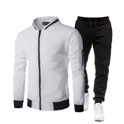 Herren Trainingsjacke Sportlich Stehkragen mit Hose