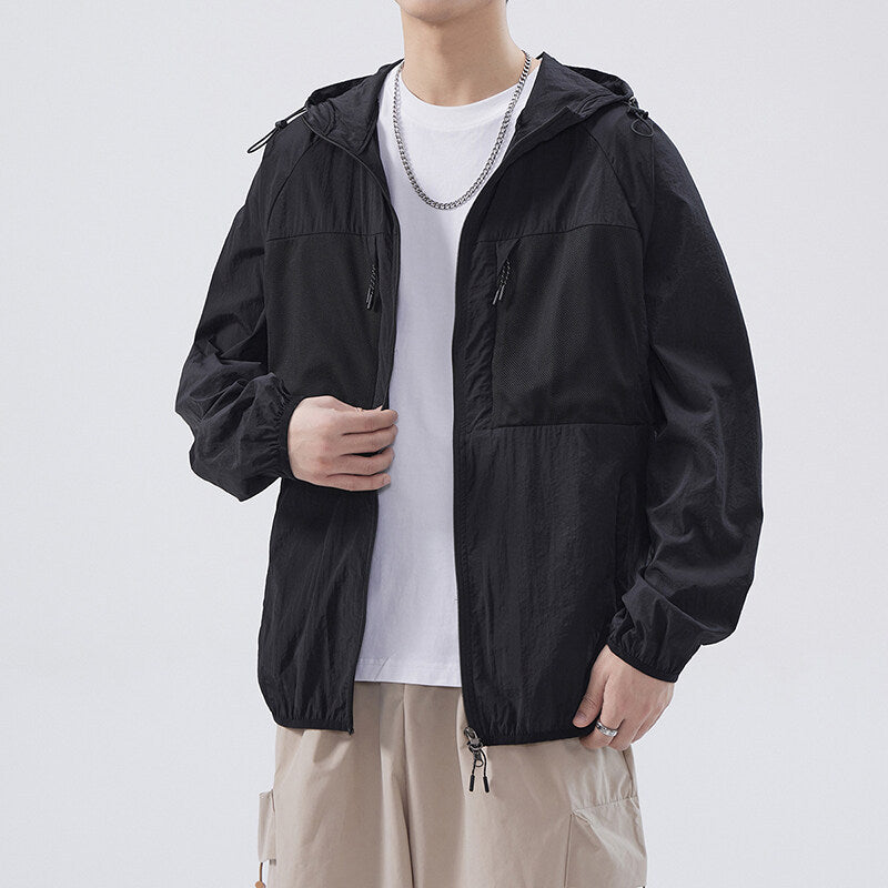 Herren Outdoor-Jacke atmungsaktiv mit Netzdetails Funktionell