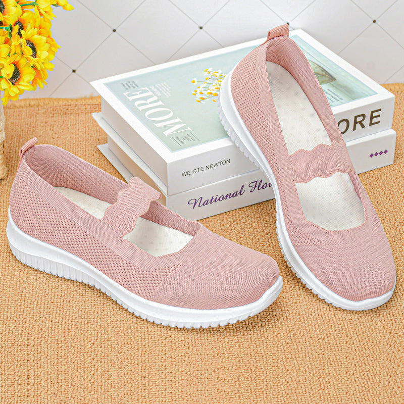 Damen Slipper Sportlich Elastisch Bequem