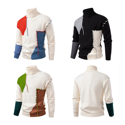 Herren Rollkragenpullover Strickdesign Modern Glamour