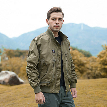 Herren Bomberjacke Funktional Wasserdicht Modern