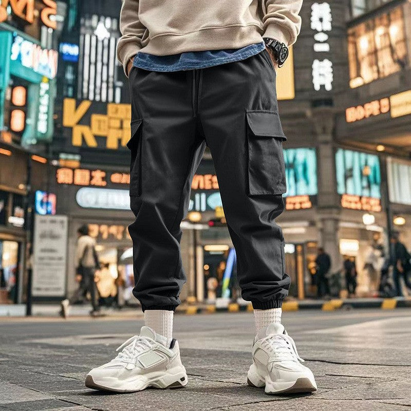 Herren Cargo-Hose Praktisch Mit Verstellbarem Bund - BerlinGlamour