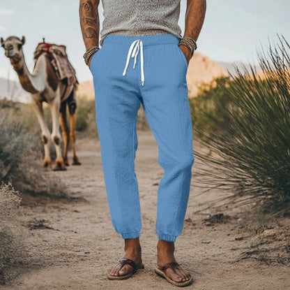 Herren Cargo-Hose Bequem Elastisch Reisehose Mit Taschen