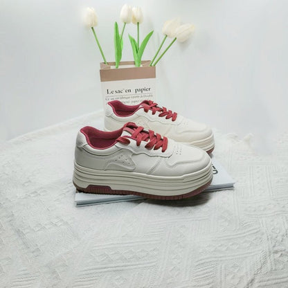 Damen Plateau Sneaker Mit Gepolsterter Sohle Sportlich Modern