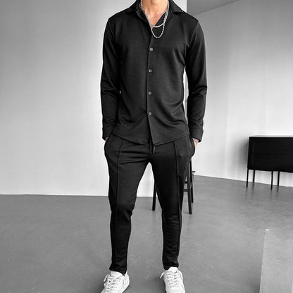 Herren Hemd Langarm Elegantes Strukturiert Modern
