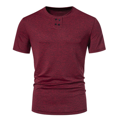 Herren T-Shirt Asymmetrisch Modern Strukturiert