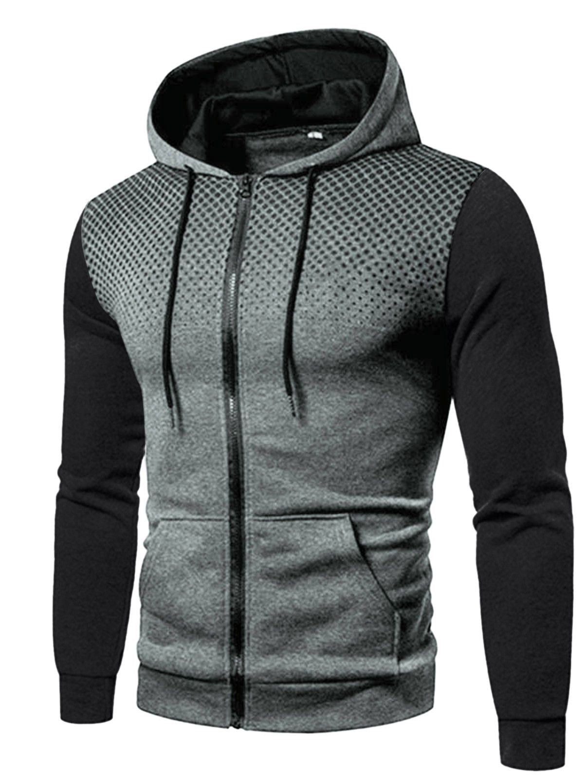 Sportliche Kapuzenjacke mit kontrastierenden Einsätzen Berlin-Glamour