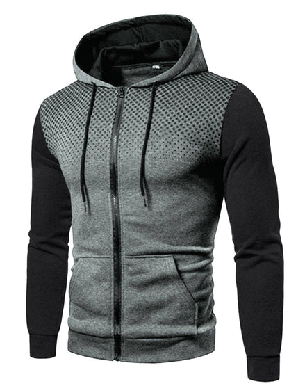 Sportliche Kapuzenjacke mit kontrastierenden Einsätzen Berlin-Glamour