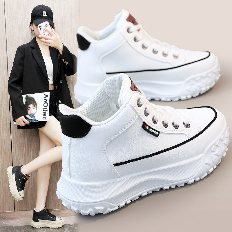 Damen Sneaker High-Top Sportlich Komfortabel Rutschfest - BerlinGlamour