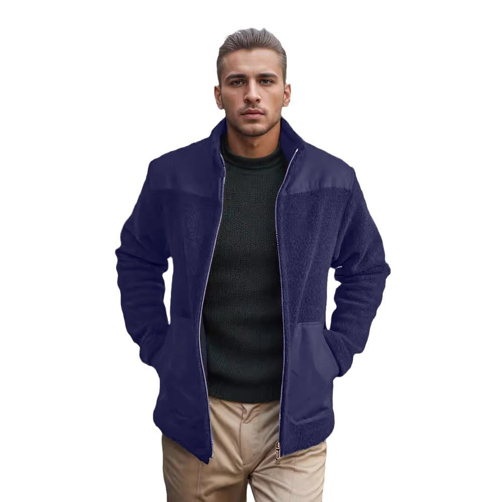 Herren Fleecejacke Warm mit Reißverschlusstaschen Premium Qualität