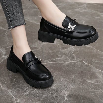 Damen Loafers Chunky robuste Sohle modisch
