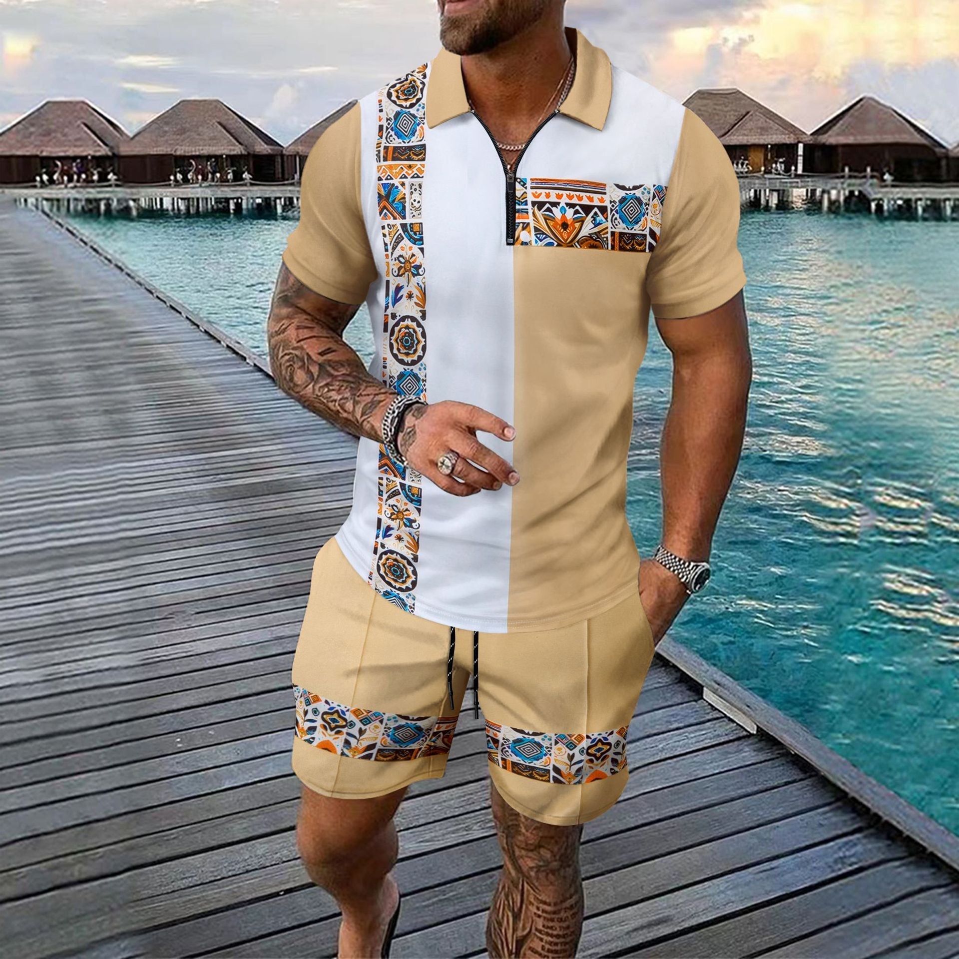 Herren Freizeit-Set Kurze Hose Berlin Style - BerlinGlamour