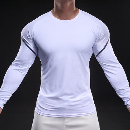Herren Funktionsshirt Langarm Sportlich Aktiv