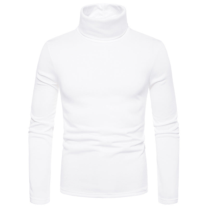 Herren Rollkragenpullover Weich Baumwolle Slim Fit Modern