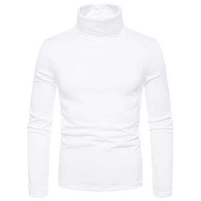 Herren Rollkragenpullover Weich Baumwolle Slim Fit Modern