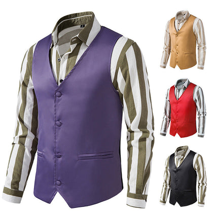 Herren Weste Modern Elegant Slim Fit